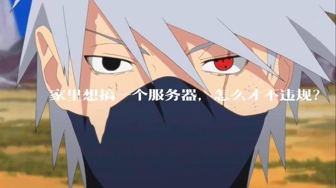 家里想搞一个服务器，怎么才不违规？